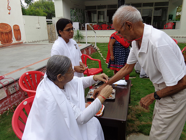 RAKHI BANDHAN by Brahma Kumari sisters at SMILES 