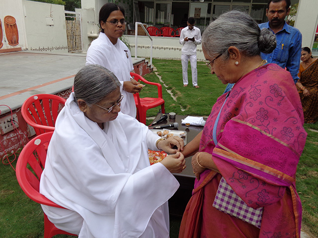 RAKHI BANDHAN by Brahma Kumari sisters at SMILES 