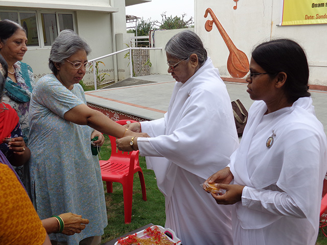 RAKHI BANDHAN by Brahma Kumari sisters at SMILES 