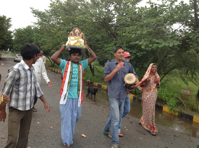 Ganesh Nimajjan Ceremony At Smiles