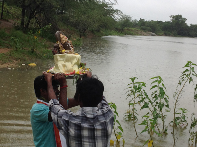 Ganesh Nimajjan Ceremony At Smiles