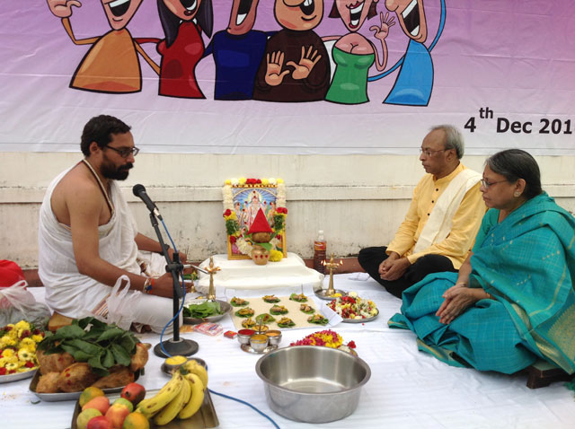 Sree Satyanarayana Swami Vratam on the eve of 4th Anniversary of smiles
 