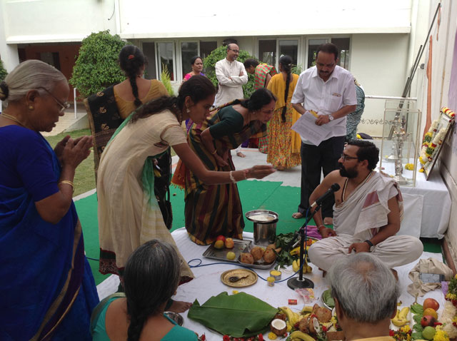 Sree Satyanarayana Swami Vratam on the eve of 4th Anniversary of smiles
 