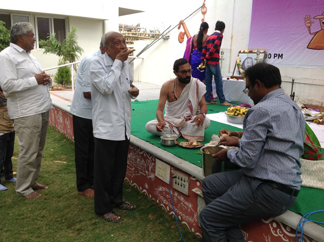 Sree Satyanarayana Swami Vratam on the eve of 4th Anniversary of smiles
 