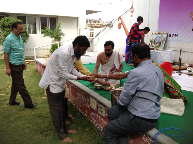 Sree Satyanarayana Swami Vratam on the eve of 4th Anniversary of smiles
 