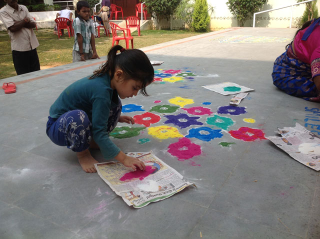 Rangoli competition at SMILES 2017 