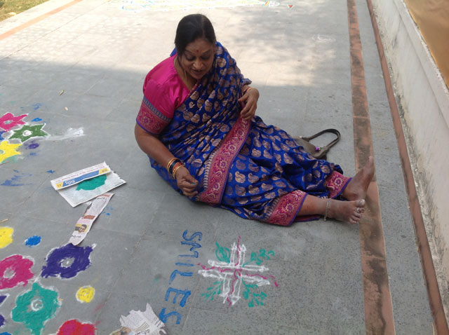 Rangoli competition at SMILES 2017 