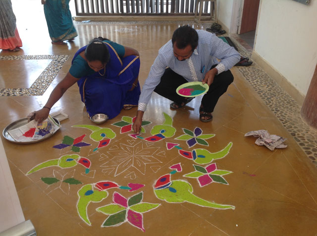 Rangoli competition at SMILES 2017 