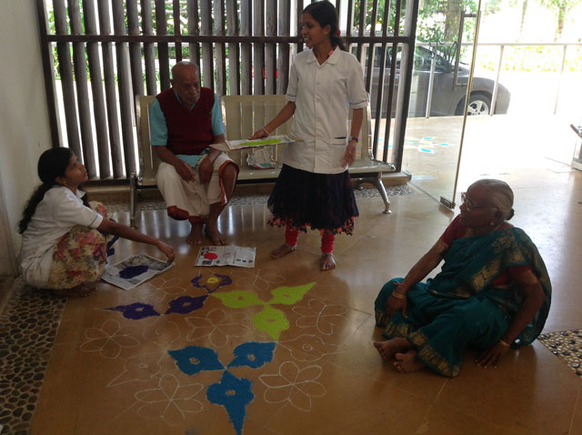 Rangoli competition at SMILES 2017 