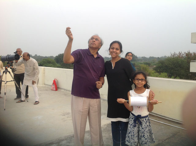 Residents and staff enjoying Kite Flying 2017 