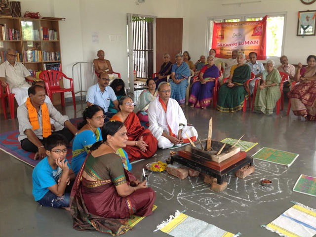 Gayatri Homam By Gayatri Pariwar At Smiles On 30th April 2014
