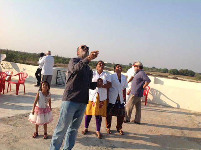 Residents Enjoying  Kite Flying at SMILES