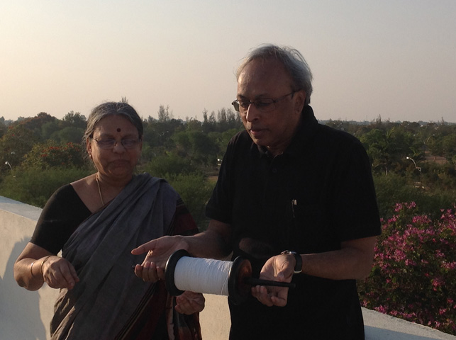 Residents Enjoying  Kite Flying at SMILES