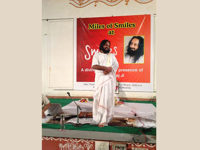 Swami Gnantej Ji Of The ART OF LIVING at SMILES 