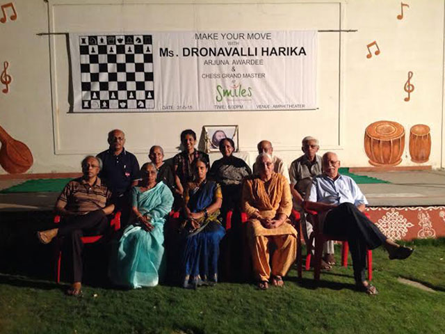 CHESS SIMUL with Ms. Harika Dronavalli,
Arjun Awardee and Grandmaster organized at SMILES 