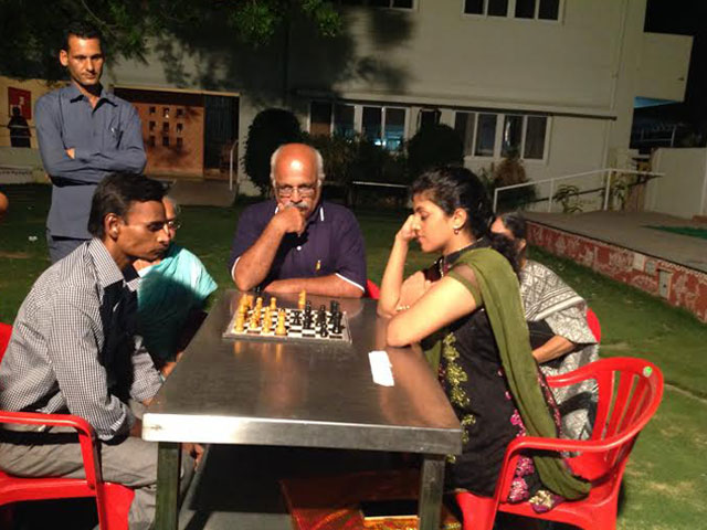 CHESS SIMUL with Ms. Harika Dronavalli,
Arjun Awardee and Grandmaster organized at SMILES 