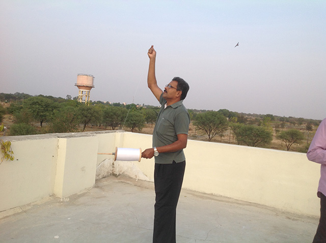 Residents of SMILES enjoying Kite Flying on the eve of Makara Sankranti