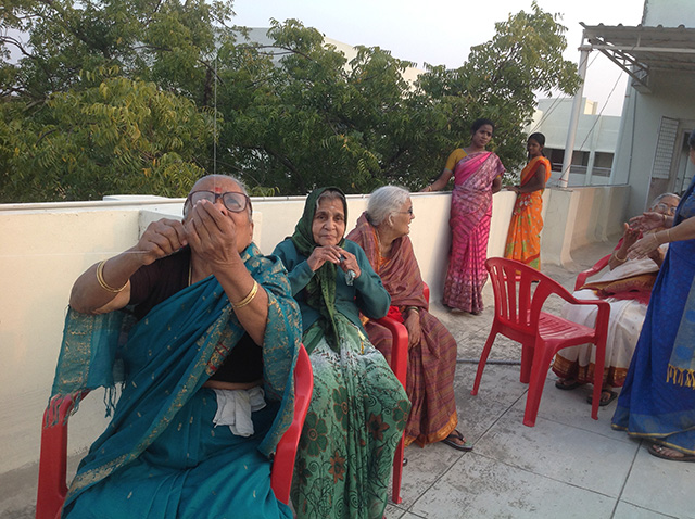 Residents of SMILES enjoying Kite Flying on the eve of Makara Sankranti