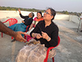 Residents of SMILES enjoying Kite Flying on the eve of Makara Sankranti