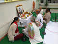 Guru Puja, Meditation and Satsang at SMILES by Mr. B. Santosh Rao, DSN teacher of Art of Living and Mr. Santosh Ramakrishnan. 