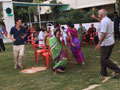 Residents and staff playing games at SMILES . 