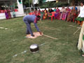 Residents and staff playing games at SMILES . 