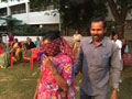 Residents and staff playing games at SMILES . 