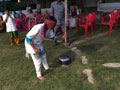 Residents and staff playing games at SMILES . 