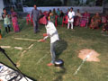 Residents and staff playing games at SMILES . 