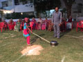 Residents and staff playing games at SMILES . 