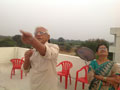 Residents and staff enjoying Kite Flying 2017 