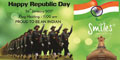 68th Republic Day Function at SMILES. Flag hoisting by Brig. Dr. Raj Kumar and Col. B. R. Chetty 