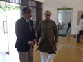 68th Republic Day Function at SMILES. Flag hoisting by Brig. Dr. Raj Kumar and Col. B. R. Chetty 