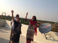 Residents Enjoying  Kite Flying at SMILES