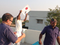 Residents Enjoying  Kite Flying at SMILES