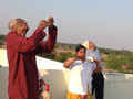 Residents Enjoying  Kite Flying at SMILES