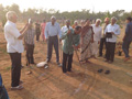 RESIDENTS PERFORMING BHOOMI POOJA AT PEACE HAVEN at Smile