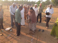 RESIDENTS PERFORMING BHOOMI POOJA AT PEACE HAVEN at Smile