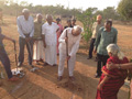 RESIDENTS PERFORMING BHOOMI POOJA AT PEACE HAVEN at Smile