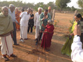 RESIDENTS PERFORMING BHOOMI POOJA AT PEACE HAVEN at Smile