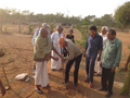 RESIDENTS PERFORMING BHOOMI POOJA AT PEACE HAVEN at Smile