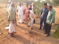 RESIDENTS PERFORMING BHOOMI POOJA AT PEACE HAVEN at Smile