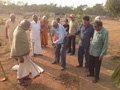 RESIDENTS PERFORMING BHOOMI POOJA AT PEACE HAVEN at Smile