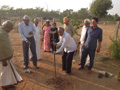 RESIDENTS PERFORMING BHOOMI POOJA AT PEACE HAVEN at Smile