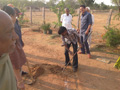 RESIDENTS PERFORMING BHOOMI POOJA AT PEACE HAVEN at Smile