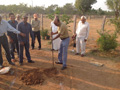 RESIDENTS PERFORMING BHOOMI POOJA AT PEACE HAVEN at Smile