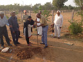 RESIDENTS PERFORMING BHOOMI POOJA AT PEACE HAVEN at Smile