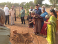 RESIDENTS PERFORMING BHOOMI POOJA AT PEACE HAVEN at Smile