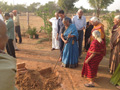 RESIDENTS PERFORMING BHOOMI POOJA AT PEACE HAVEN at Smile