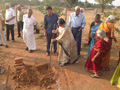 RESIDENTS PERFORMING BHOOMI POOJA AT PEACE HAVEN at Smile